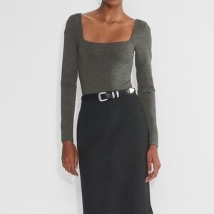 Aritzia Original Contour Squareneck Bodysuit